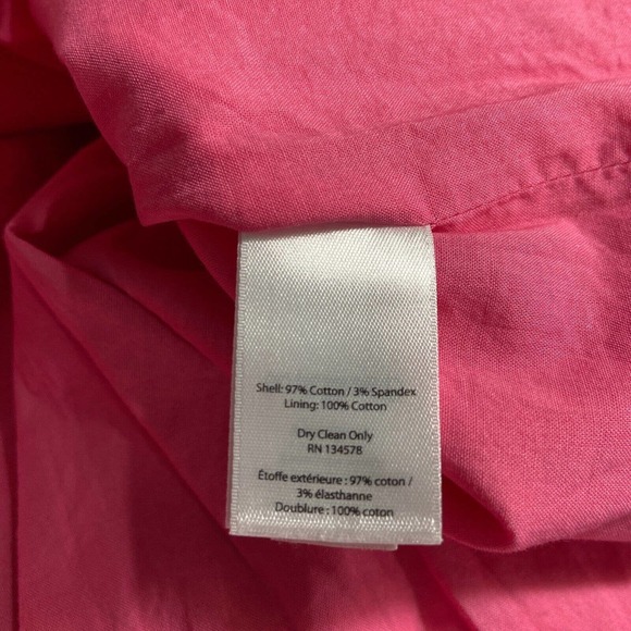 Vineyard Vines Dress Womens Size 6 Pink Mini Style Solid Lined Strapless Casual - Picture 15 of 16